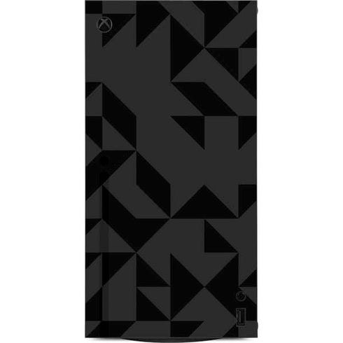 Black Geometric XBox Series X Digital Edition Console Skin